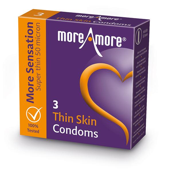 MoreAmore – Condom Thin Skin 3 pcs
