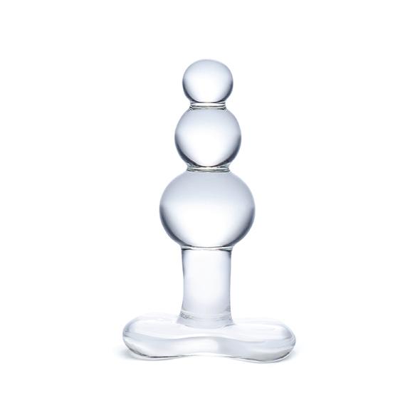 Glas – Beaded Glass Butt Plug With Tapered Base
