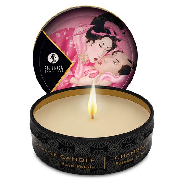 Shunga – Mini Massage Candle Rose Petals 30 ml