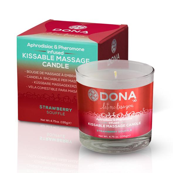 Dona – Kissable Massage Candle Strawberry Soufflé 135 gr