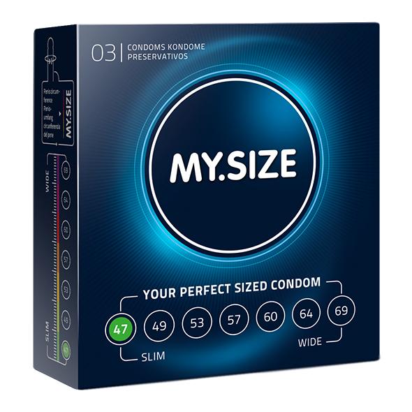 My Size – Natural Latex Condom 47 Width 3 pieces