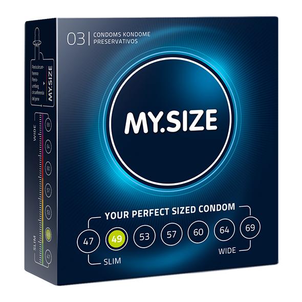 My Size – Natural Latex Condom 49 Width 3 pieces