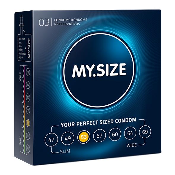 My Size – Natural Latex Condom 53 Width 3 pieces