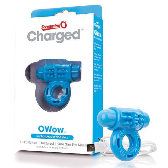 The Screaming O – Charged OWow Vibe Ring Blue