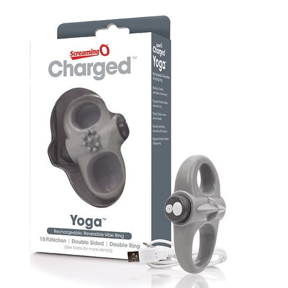 The Screaming O – Charged Yoga Vibe Ring Grey