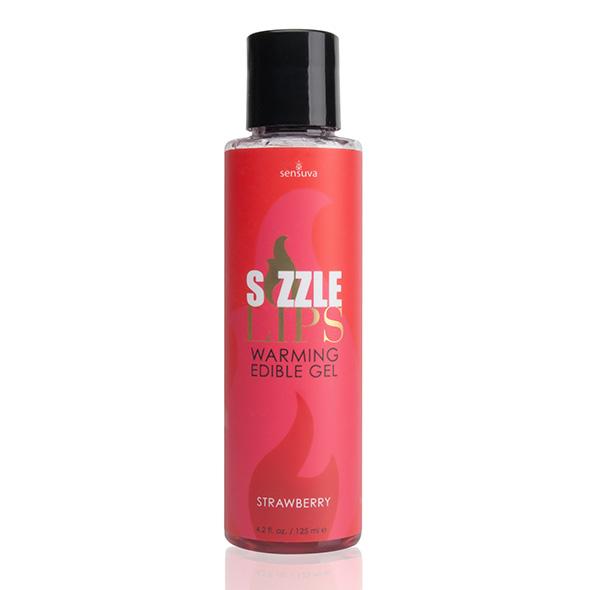 Sensuva – Sizzle Lips Warming Edible Gel Strawberry 125 ml