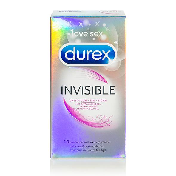 Durex – Invisible Extra Lubricated Condoms 10 pcs