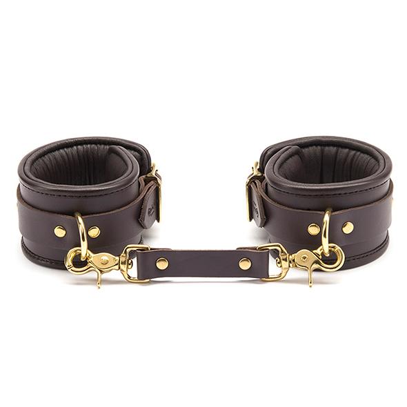 Coco de Mer – Leather Ankle Cuffs Brown