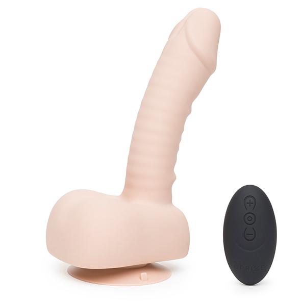 Uprize – Remote Control Rising 15 cm Vibrating Realistic Dildo Pink Flesh