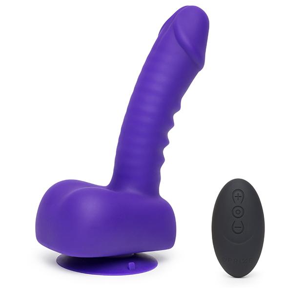 Uprize – Remote Control Rising 15 cm Vibrating Realistic Dildo Purple