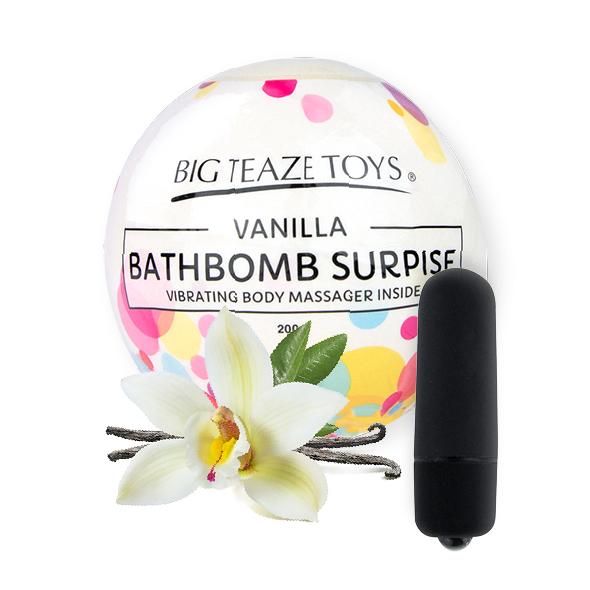Big Teaze Toys – Bath Bomb Surprise with Vibrating Body Massager Vanilla