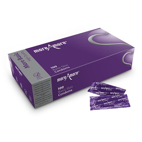 MoreAmore – Condom Basic Skin 100 pcs