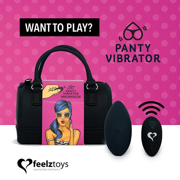 Feelztoys – Panty Vibe Remote Controlled Vibrator Black