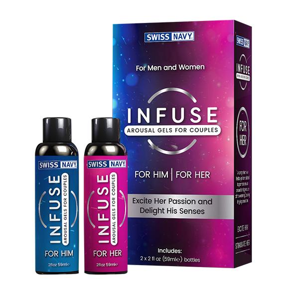 Swiss Navy – Infuse 2-in-1 Arousal Gel for Him & Her 2 x 59 ml